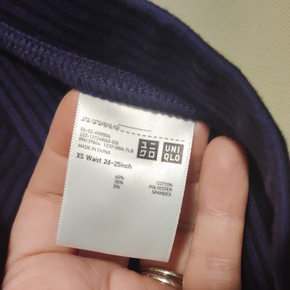 Uniqlo Blue A-Line Knee-Length Skirt for Casual Wear - Picture 4 of 7